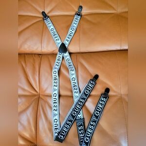 GUESS Black/White Suspenders